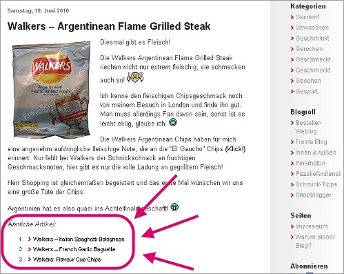 Neue Funktion im Blog: Ähnliche Artikel Neue Funktion im Blog: Ähnliche Artikel