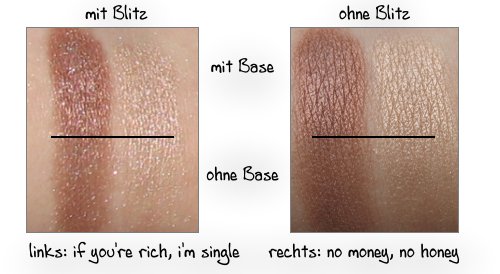 the Balm Overshadows - Swatch if you're rich, i'm single und no money, no honey the Balm Overshadows - Swatch if you're rich, 'm single und no money, no honey