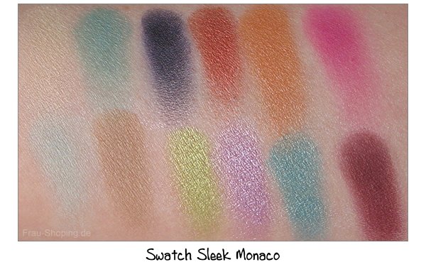 Swatch Sleek Monaco Palette Swatch Sleek Monaco Palette