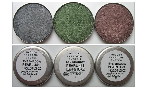 Inglot Lidschatten Nr. 451 - 418 - 423 Inglot Lidschatten Nr. 451 - 418 - 423