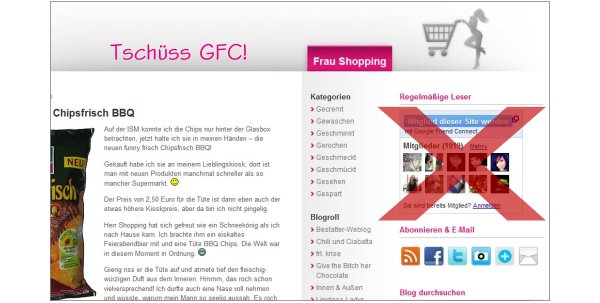 Google Friend Connection gibt es nicht mehr bei Frau Shopping Google Friend Connection gibt es nicht mehr bei Frau Shopping