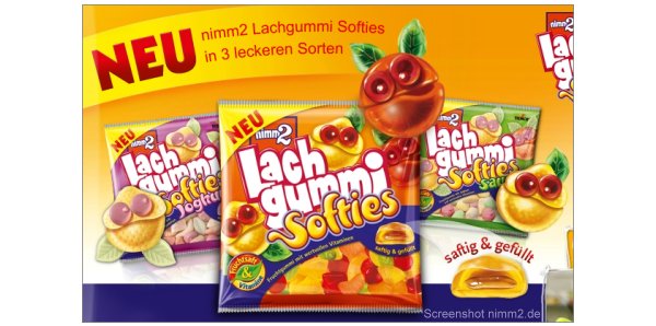 Neu im Supermarkt - Nimm 2 Lachgummi Softies Neu im Supermarkt - Nimm 2 Lachgummi Softies