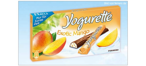 Neu im Supermarkt: Yogurette Exotic Mango Neu im Supermarkt: Yogurette Exotic Mango