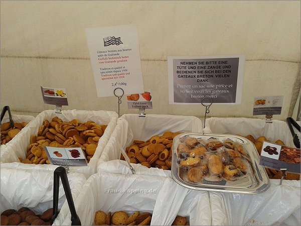 Bretonisches Gebäck auf dem Markt in Bochum Bretonisches Gebäck auf dem Markt in Bochum