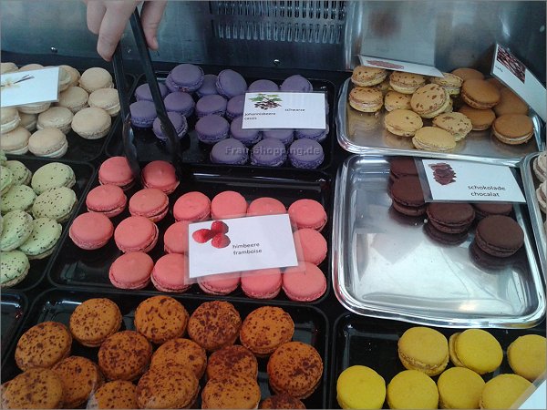Macarons aus Paris auf dem Markt in Bochum Macarons aus Paris auf dem Markt in Bochum