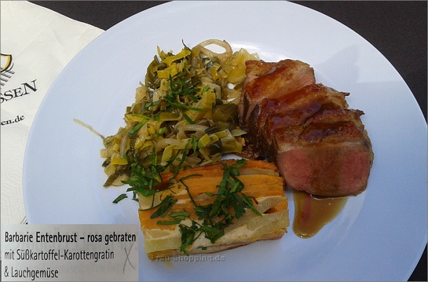 Gourmet-Meile in Essen: Ente von Hotel und Restaurant Résidence Gourmet-Meile in Essen: Ente von Hotel und Restaurant Résidence