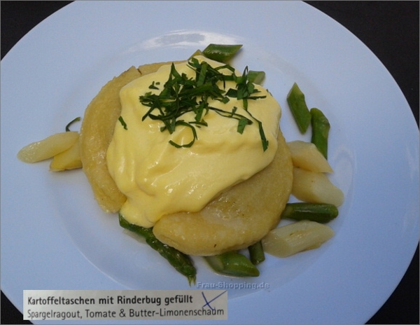 Gourmet-Meile in Essen: Kartoffeltaschen von Restaurant und Hotel Résidence Gourmet-Meile in Essen: Kartoffeltaschen von Restaurant und Hotel Résidence