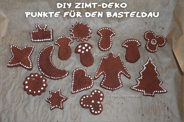 DIY: Viele Punkte auf der Zimt-Deko
