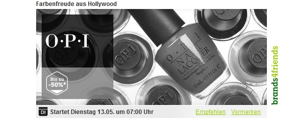 reduzierte OPI Nagellacke bei brands4friends