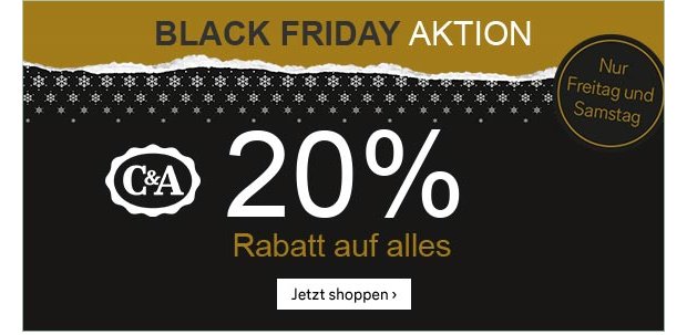 Cyber Week bei C&A