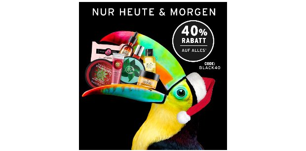 Schwarzer Rabatt bei The Body Shop