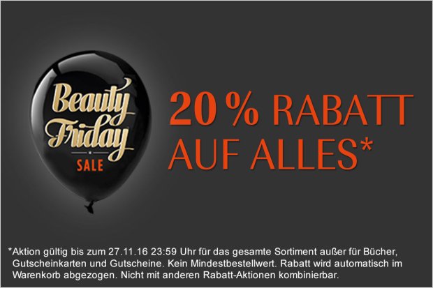 20% Rabatt auf alles bei Douglas